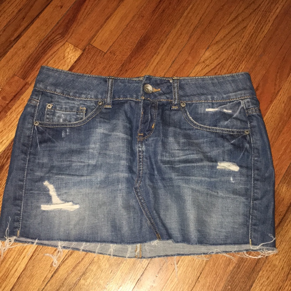 Charlotte Russe Refuge mini denim skirt